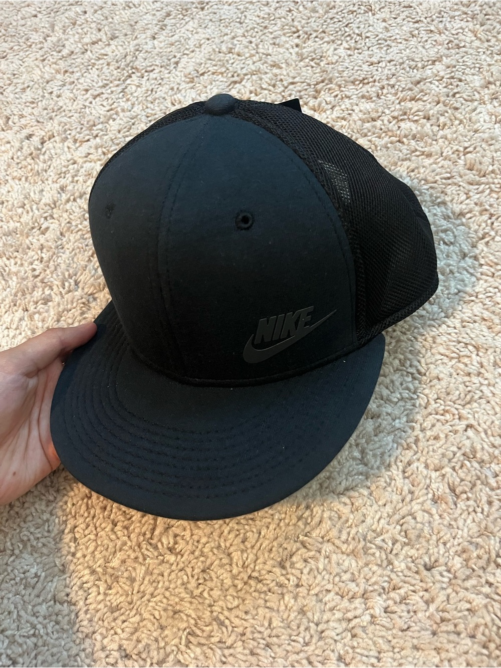 Nike Black Mesh Trucker Cap